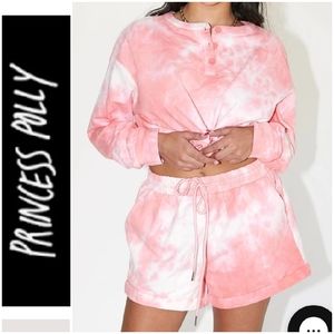 Princess Polly Tie Dye Rosa Set